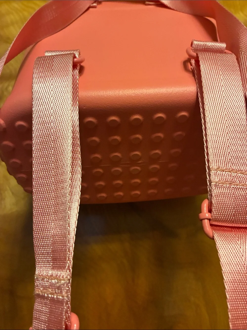 SIMPLY SOUTHERN. Hard shell pink Mini Backpack. Ventilation holes. NWOT
